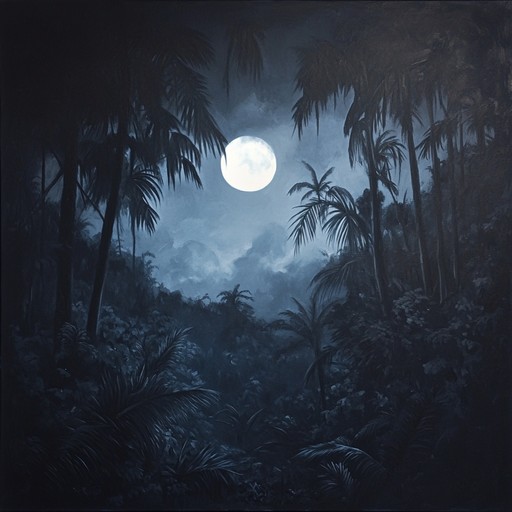 A dark ambient piece, weaving tropical and sinister tones. The haunting steelpan, eerie ambient sounds, and mysterious percussive elements create an ominous jungle backdrop full of suspense and tension, transporting listeners to a foreboding and mysterious tropical setting