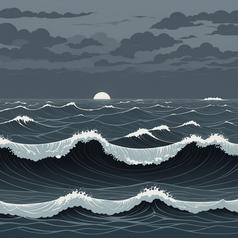 This composition is meant to capture the grandeur of a violent storm over a tranquil sea, using swelling strings and a booming timpani to emulate thunderous waves clashing against calm waters. The piece ebbs and flows like the ocean, building up to climactic peaks and settling into serene musical troughs, creating a dramatic yet harmonious journey.