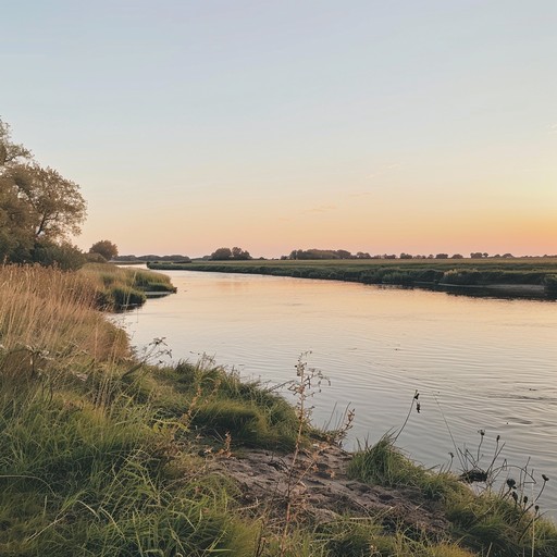 Picture a peaceful summer evening by the river, the gentle sound of a banjo picking out a melodic tune against the backdrop of a serene landscape. This piece, with its soothing cadences and harmonious layering, creates a tranquil atmosphere perfect for unwinding after a long day. The music evokes the feeling of warm breezes and the soft rustle of leaves.