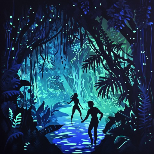 An exhilarating instrumental track that combines the primal rhythms of the jungle with pulsating electronic dance beats. This song takes the listener on a journey through a glowing rainforest where the sounds of nature intertwine with modern melodies, creating an infectious rhythm that compels you to move.