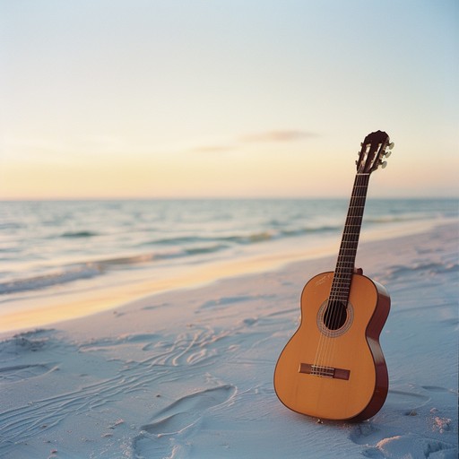 Imagine the blend of soft guitar chords with the serene sounds of beaches at dawn. This bossa nova track lulls you into a reflective state, reminiscent of tender moments spent alone watching the first light of day. Ideal for finding peace and quiet in a bustling world.