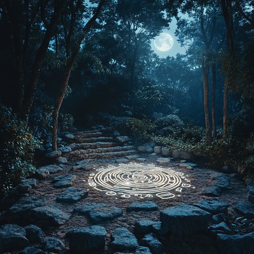 A sonic journey through an enchanted woodland, captured by eerie, haunting melodies and resonant harmonies. Infused with the depth of ancient traditions, this piece offers a dramatic, immersive listening experience that conjures images of sacred ceremonies under a moonlit sky, echoing with the intricate sounds of nature and mythology.