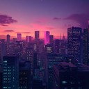 gentle synthwave journey through nostalgic sunset landscapes