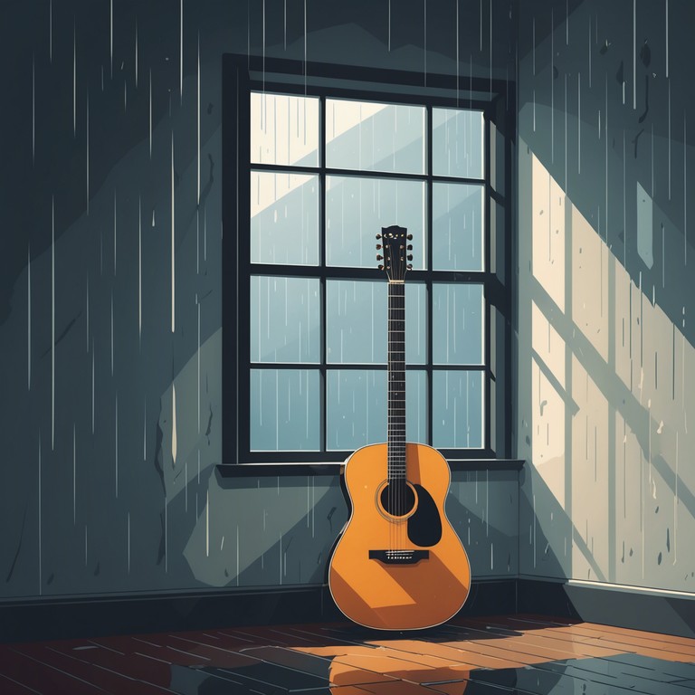 This piece encapsulates the deep introspective mood typical of rainy days in the 70s. Lush, poignant melodies flow seamlessly, invoking the feeling of watching raindrops trail down a windowpane, each one a conduit to personal memories and quiet contemplations. The gentle acoustic guitar accompaniment enriches the soulful atmosphere, making it perfect for reflective moments.