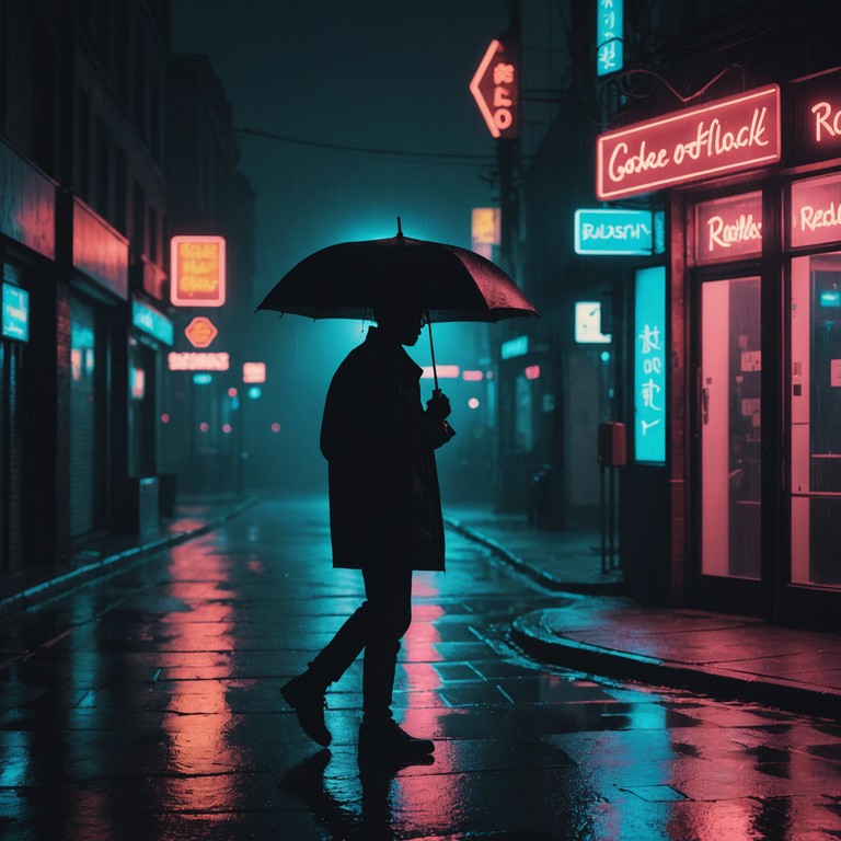 Imagine the serene and intimate melody that plays as you wander through a vibrant cityscape at night, illuminated by neon lights and filled with the sound of distant conversations mingled with the city's ambient noises.