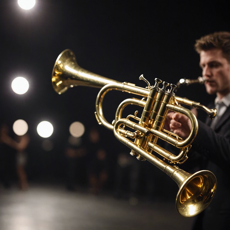 As the night progresses in a seemingly joyful dance hall, the mambo beats mask a deeper, darker tale of intrigue and clandestine movements. The trumpet leads the melody, weaving through the complex mambo rhythms that increase in intensity, reflecting the escalating pulse of the narrative.