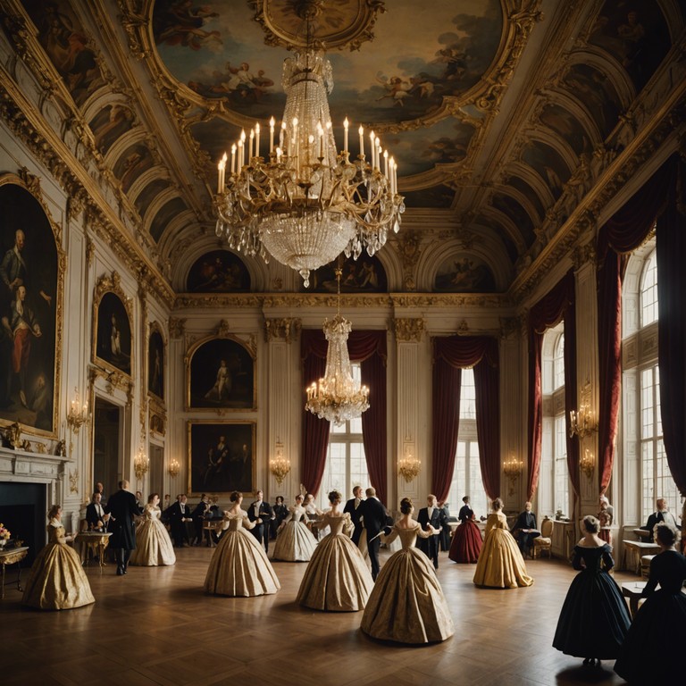 Imagine yourself in the opulent hall of versailles where elegant melodies fill the air, celebrating the historical grandeur and sophisticated tastes of the court. The music is designed to reflect the time's artistic aesthetics, offering a rich auditory feast that complements the visual splendor of the era.