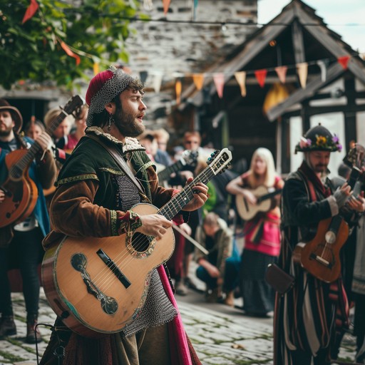 Experience the vibrancy of medieval times with this high energy dance tune, featuring joyful lute harmonics and uplifting rhythms in the style of the troubadours. Experience the vibrancy of medieval times with this high energy dance tune, featuring joyful lute harmonics and uplifting rhythms in the style of the troubadours.