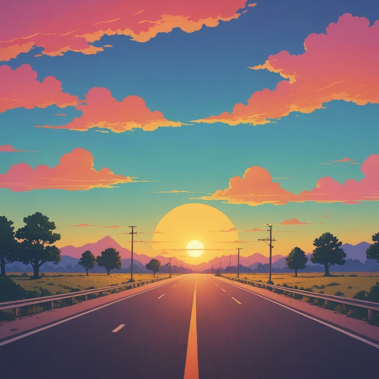 A composition filled with uplifting guitar melodies and bouncy drum beats that create an atmosphere of optimism and joy. This track uses energetic guitar riffs and a steady rhythmic pulse to convey a sense of happiness and forward motion, perfect for starting the day on a positive note.