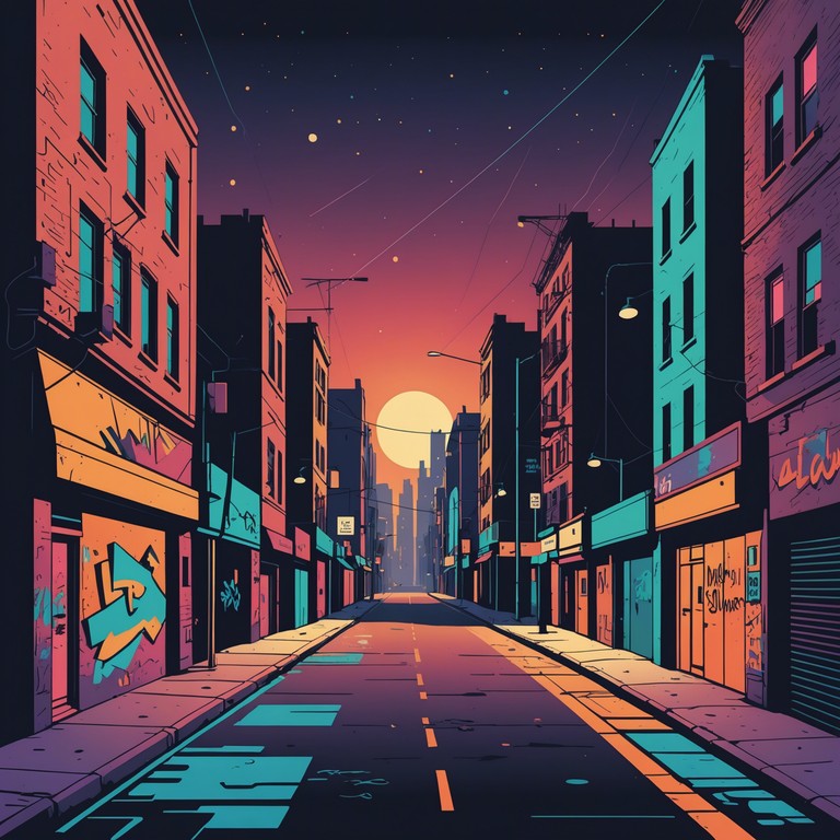 This riveting track encapsulates the raw, unpolished energy of urban life through intense, pulsating basslines paired with raw, distorted guitar riffs. Perfect for capturing the essence of a bustling cityscape at night, the song conveys a sense of frantic energy and relentless pace, mirroring the never sleeping city streets.