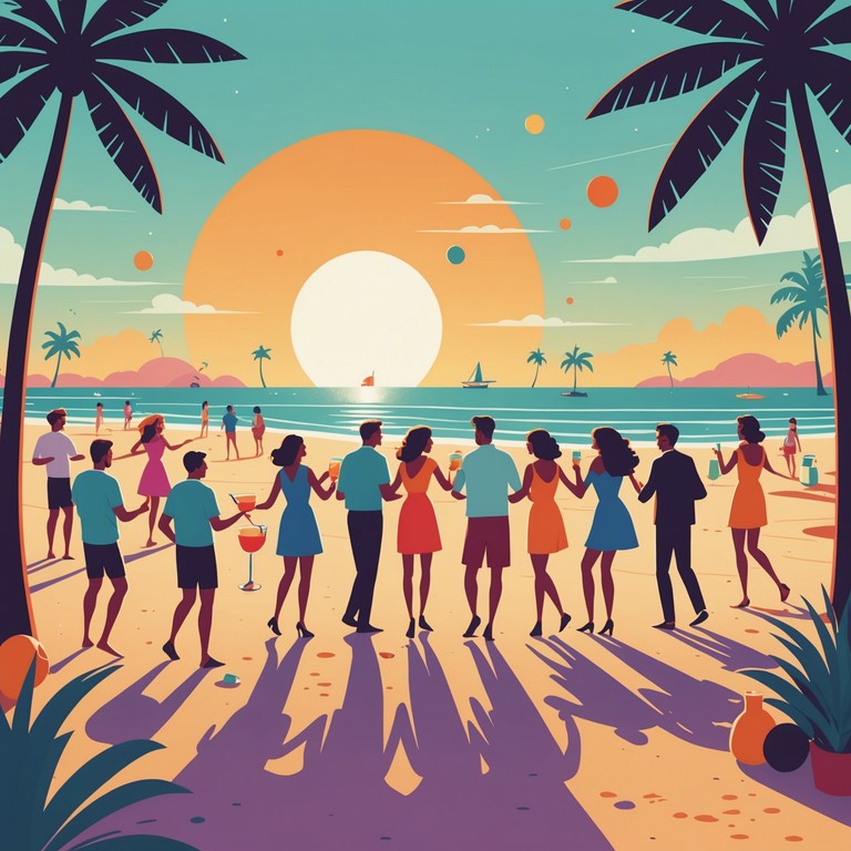 Featuring groovy beats and light melodious tunes, this alternative track captures the heart of a lively beach party, filled with dancing and laughter, perfect for those summer nights.