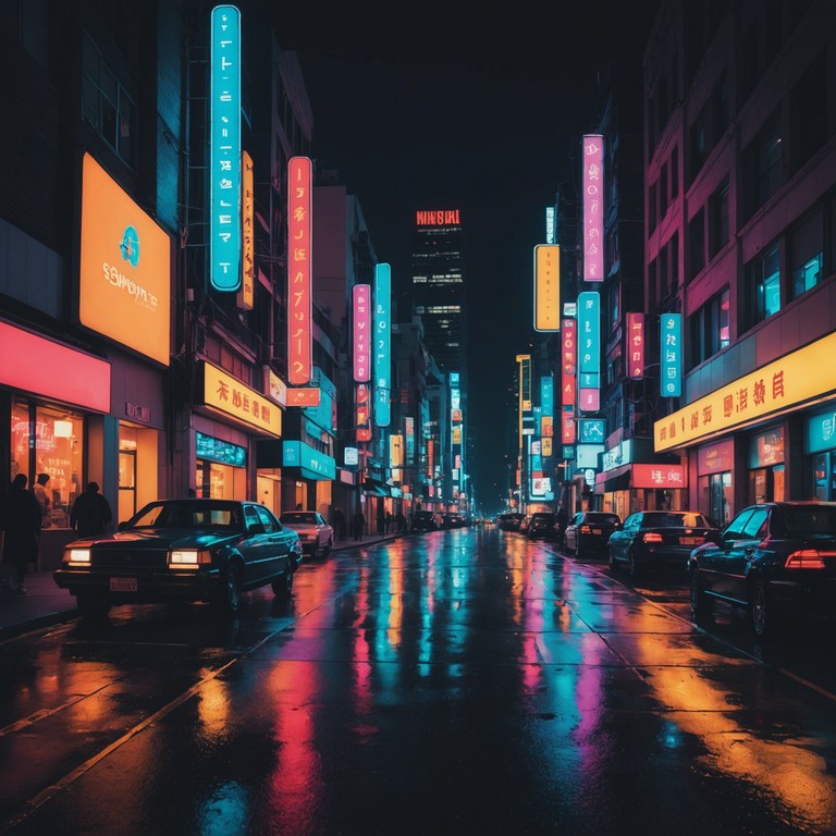 Imagine a track where deep, pulsating funk bass lines entwine with the neon lit energy of an urban landscape at night. The music captures the essence of a bustling city alive with dynamic rhythms and soulful vibes, perfect for a night out under city lights.