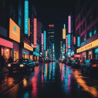 funky bass lines meet vibrant cityscape vibes