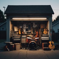 garage tones under rustic acoustic narrative.