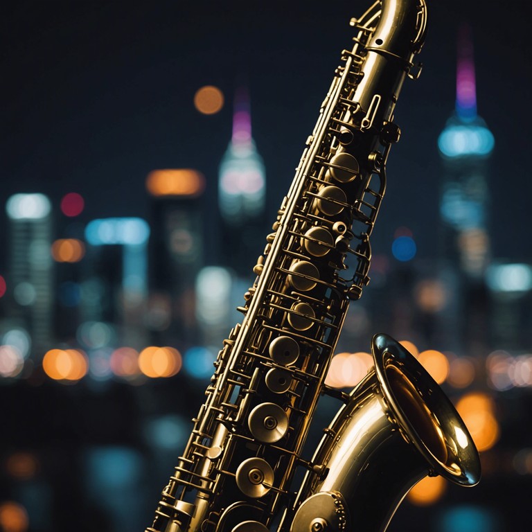 As the city transitions from day to night, this fusion of soul and electronica mirrors the changing ambiance and rhythm of urban life through the emotive play of saxophone melded with deep electronic grooves.