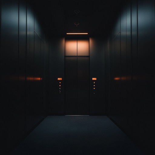 A suspenseful muzak piece featuring unsettling harmonies and gradual crescendos, evoking the feeling of unease during an elevator ride in a mysterious building.