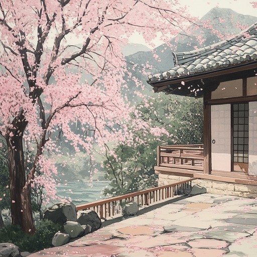 A delicate piano melody intertwines with soft string harmonies, evoking a sense of nostalgia and longing. The gentle flow of the music captures the fleeting beauty of cherry blossoms, creating a poignant backdrop for scenes of reflection and bittersweet memories often found in anime.