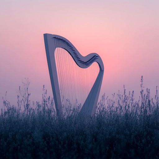 A musical journey that paints a delicate picture of twilight, filled with serene calmness and elegance. Each harp string vibrates with subtlety, reflecting the soft glow of evening light, creating a tranquil ambiance that soothes the heart and mind