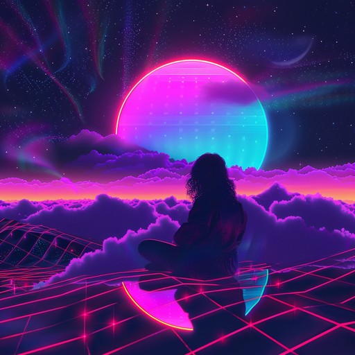 Imagine a synth-driven journey across a cityscape at night, where bright neon lights reflect off mirrored skyscrapers and the air is electrified with energy. The music captures the essence of a vibrant nocturnal adventure, combining pulsating rhythms with shimmering synth melodies to evoke a sense of wonder and excitement.