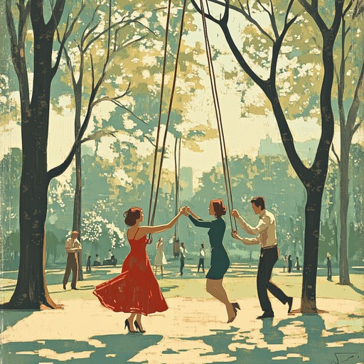 Feel the warmth of a carefree summer day with a lively swing tune, embodying the joyful and nostalgic vibes of classic open air gatherings. Perfect for setting a lighthearted and frolicsome atmosphere under the sunshine.