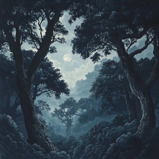 A dark folk tune that weaves haunting melodies with the ambiance of an enchanted forest. The song features ethereal flute, deep percussion, and nature sounds, creating an immersive experience that conjures images of forbidden paths and ancient legends.