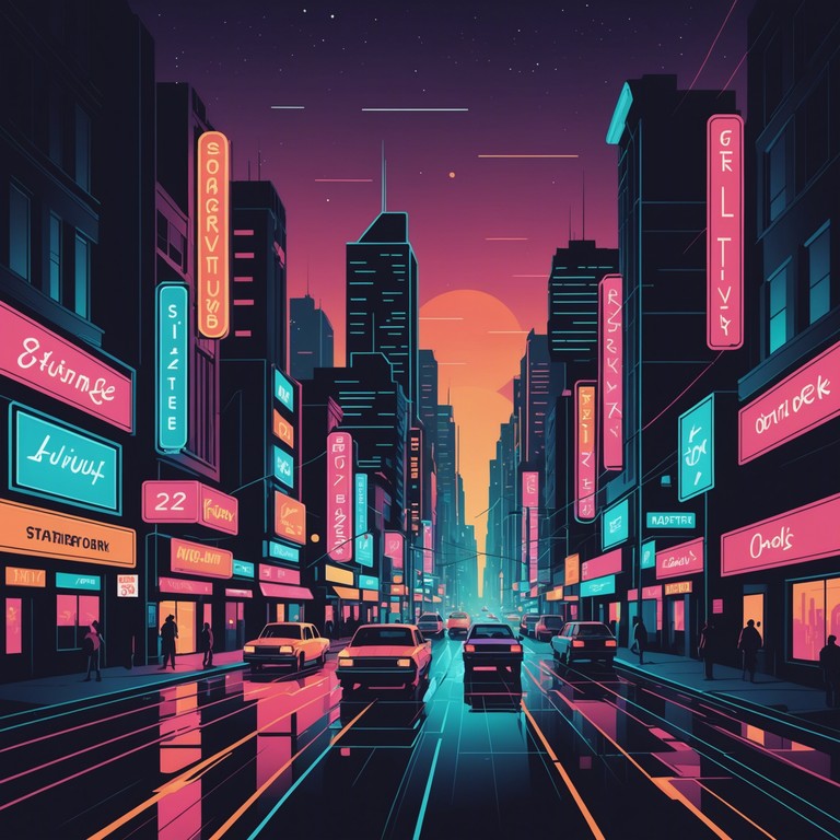 This track embodies the spirit of the night in a bustling cityscape illuminated by neon lights. It merges deep basslines with jazzy influences and an ever pulsating rhythm that captures the essence of urban exploration and mystery.