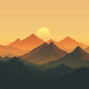 uplifting ballad capturing energizing moments of mountainous sunset