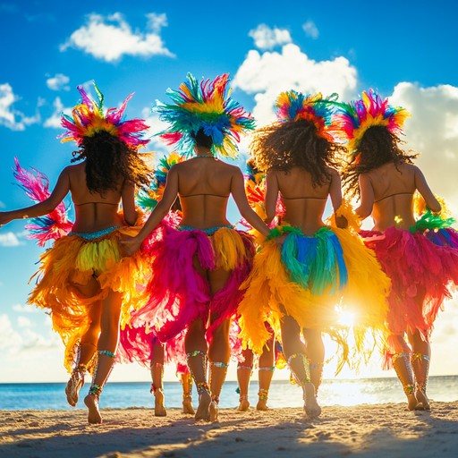 Embrace the carnival spirit with an upbeat blend of samba percussion and sunny melodies, creating an electrifying and joyful summer celebration soundscape.