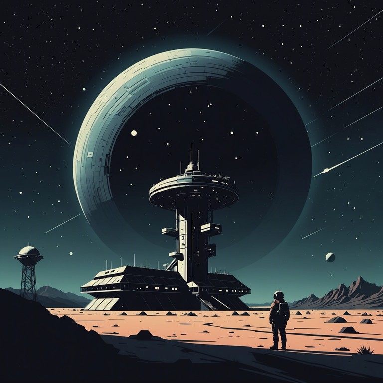 A track that evokes the eerie sense of long abandoned futuristic landscapes, where haunting synth drones soar over cold, metallic melodies. The atmosphere is akin to exploring an ancient space station now floating abandoned in the void of space. The synth leads you through deserted corridors, each note echoing the stories of times when the future was still bright and full of possibilities.