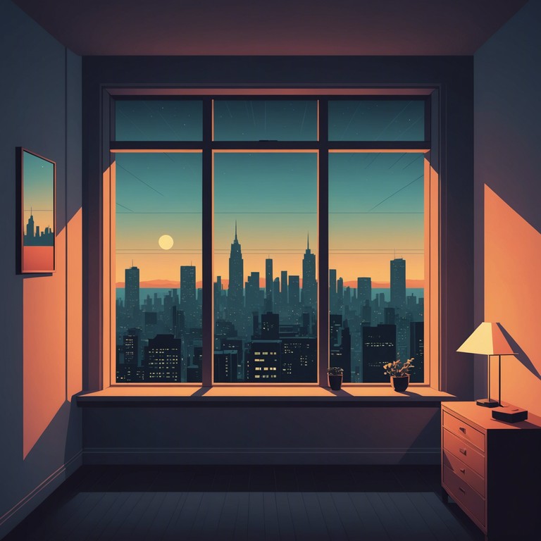 In this track, subtle lo fi beats blend with hushed whispers, creating an intimate soundscape perfect for reflective late night moments in a solitary bedroom setting. The music serves as a backdrop to introspection and quiet solitude, with each note echoing the whispers of the night.