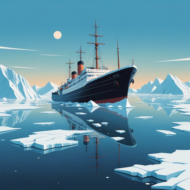 This instrumental track captures the spirit and vigor of the russian navy, metaphorically sailing through icy arctic waters. The music combines traditional russian instruments with modern symphonic elements to evoke feelings of pride and honor, symbolizing the resilience and determination of sailors who navigate one of the most formidable environments on earth.