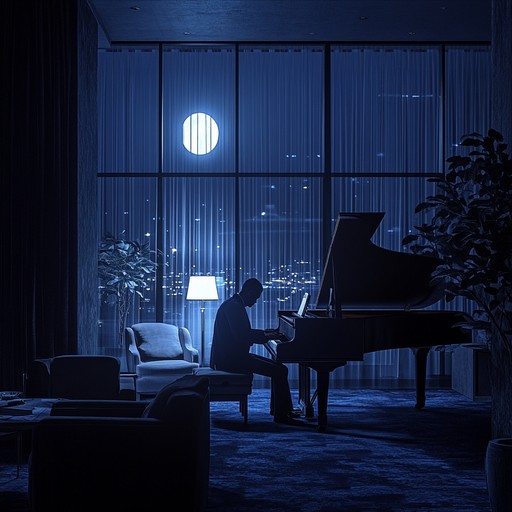 A reflective torch lounge piece that transports listeners to a dimly lit, smoky club where the piano's sultry melodies weave a tapestry of introspective thoughts and romantic longing. The sound is slow, smooth, and intricately detailed, creating a captivating and emotive atmosphere perfect for late night musings.