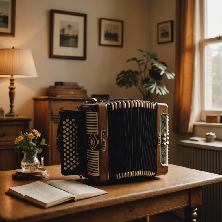 Echoes of the past uses a single accordion to deliver a powerful narrative of personal reflection and growth, blending lively polka rhythms with deep, thoughtful undertones.