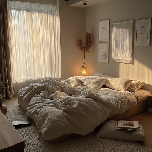 An intimate instrumental featuring soft acoustic guitar melodies capturing the essence of quiet moments at home. The gentle strumming evokes feelings of warmth, love, and comfort, wrapping the listener in a soothing embrace.