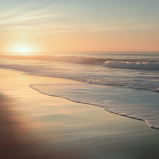 An ambient track blending acoustic guitar with rhythmic waves, creating a peaceful and reflective atmosphere perfect for unwinding after a long day
