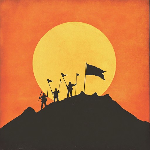 This instrumental piece blends orchestral strings with soaring brass, creating a powerful and hopeful anthem that evokes feelings of unity and national pride. The melody builds progressively, symbolizing the journey towards a brighter future.