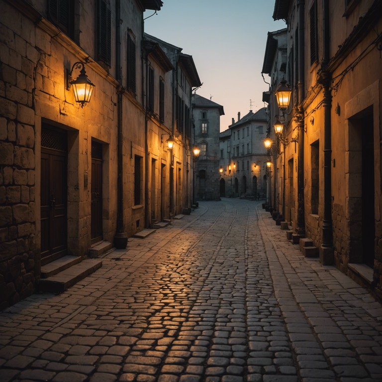 Venture deeper into the alleys of a latin city where the echoes of history speak through the vibrant culture and haunting tones of a lone marimba. This piece conjures an atmosphere where every shadow tells a story.