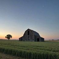 heartfelt strums echo over quiet, lonely fields