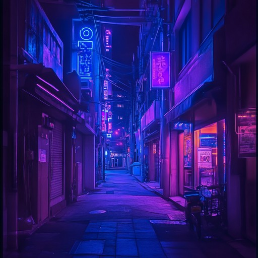 An ambient electronica composition featuring gentle synths and rhythmic patterns, reflecting the calm and mystery of a city after dark.