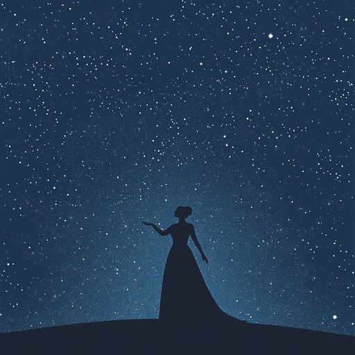 A delicate, haunting opera piece combining ethereal vocals with celestial instrumentals, constructing a dream like atmosphere that transports listeners to a surreal night under a sky full of stars. The interplay of vocals and ambient orchestration whispers forgotten legends of the cosmos, inviting listeners to drift into a serene, otherworldly experience.