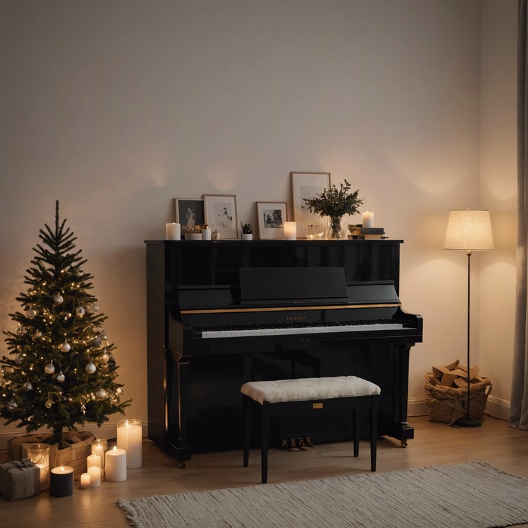 An acoustic piano dominates this soulful track with rhythms that beautifully capture the essence of the holiday spirit, inviting listeners to feel the warmth and joy of seasonal festivities.