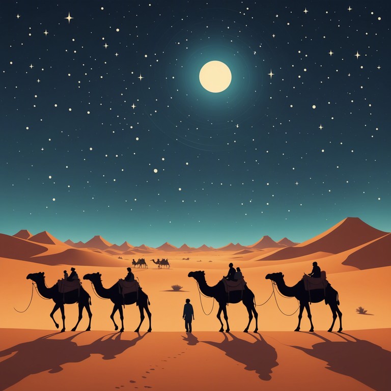 This song utilizes traditional middle eastern instruments to create a hauntingly beautiful melody that resonates with the vastness and mystery of the desert. Layers of complex rhythms and harmonies intertwine, evoking images of caravans moving under starlit skies