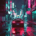 a nostalgic journey through a vibrant cityscape