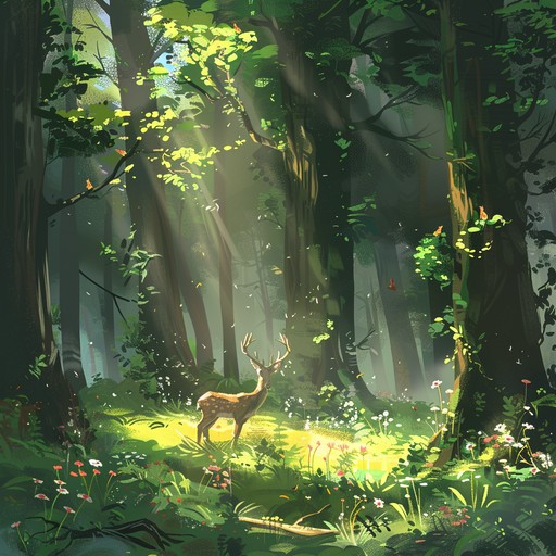 An upbeat, orchestral piece that paints the soundscape of a lively forest glade. Woodwinds and strings dance playfully, complemented by cheerful brass and inspiring percussion. Ideal for scenes of discovery and happy reunions.