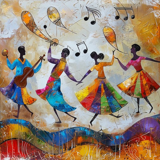 A buoyant composition with sparkling elements from multiple cultures, featuring pulsating african drums, playful latin guitars, and whimsical asian flutes. The song radiates joy, unity, and festivity, setting a global party atmosphere.