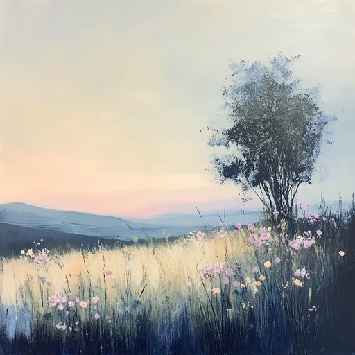 Delicate strings weave a tender melody, painting the serene beauty of a twilight meadow. This soft instrumental track invites listeners into a tranquil and thoughtful state, perfect for quiet introspection and reflection