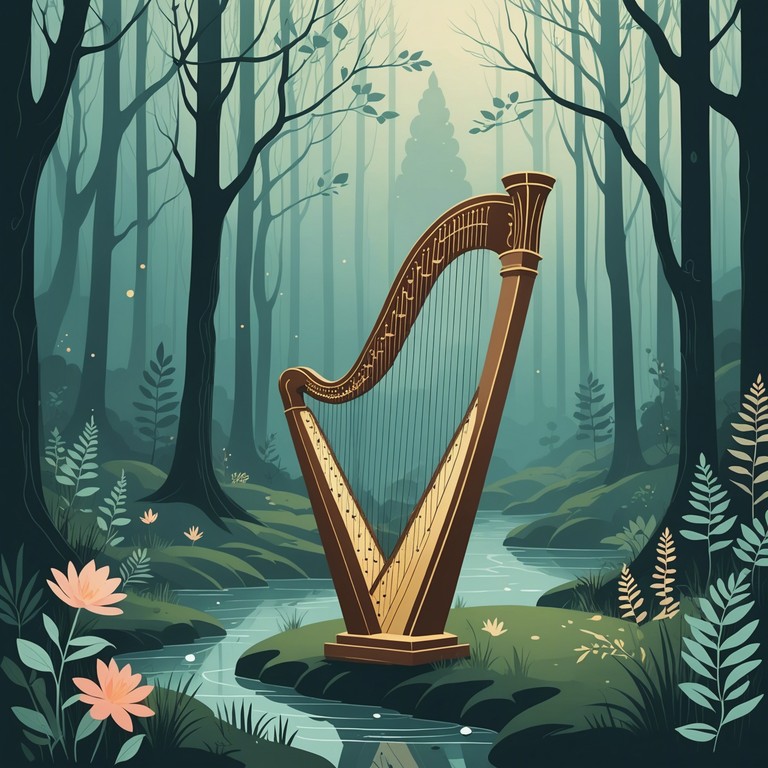 Floating through an elegantly woven tapestry of sound, this track features a mystical harp at its core, guiding the listener through an ethereal journey of magical realms and enchanted whispers. Delicate orchestral accompaniments enhance the magical atmosphere.