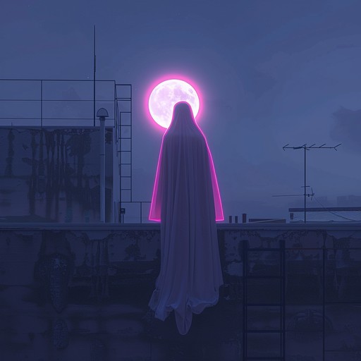 This piece combines haunting, ethereal k pop melodies, layered with chilling soundscapes that evoke a sense of mysterious elegance. The juxtaposition of ghostly vocals and entrancing beats creates a surreal, hypnotic atmosphere.