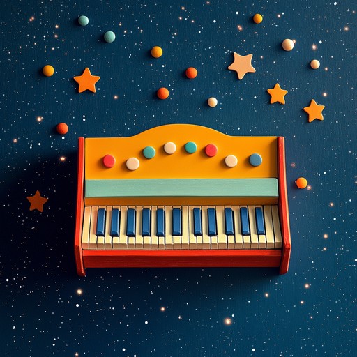 This instrumental track blends ethereal melodies with whimsical toy instrument sounds, creating a dreamy ambiance reminiscent of a fantastical toyland. The soothing tones of toy pianos, xylophones, and music boxes interweave, painting a picture of a serene, playful dreamscape.