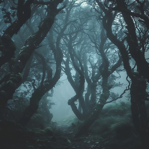 Delve into an ominous woodland setting where obscure sounds and chilling harmonies converge to create a menacing atmosphere. Twisted guitar patterns interlace with haunting environmental noises and obscure flute passages, forming an eerie tapestry of freak folk that evokes a cauldron of primal fear.